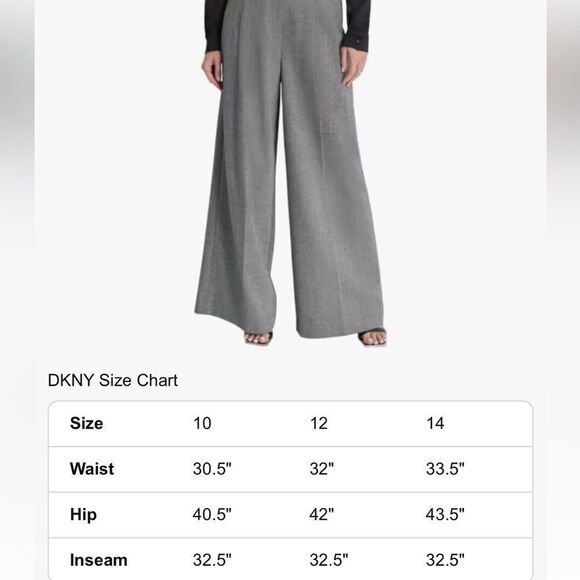 DKNY The Mercer Wide Leg Pants - Picture 7 of 8